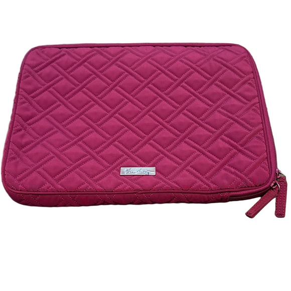 Vera Bradley Handbags - Vera Bradley Laptop Sleeve/Tablet Case Solid Color Quilted Diamond Design Berry